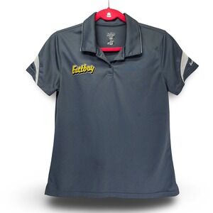 Eastbay Polo Shirt Womens Small Gray Performance Mesh Athletic Short Sleeve EX